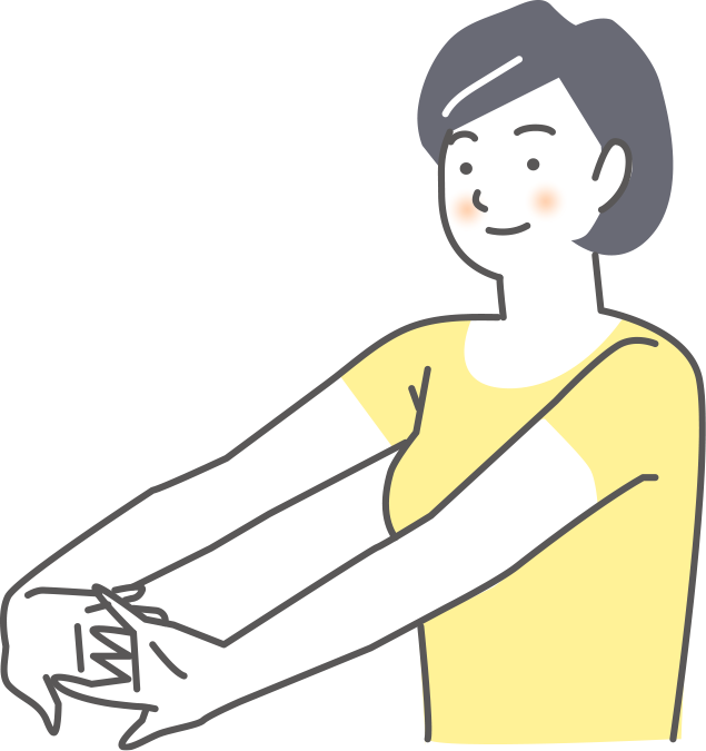 ストレッチや深呼吸